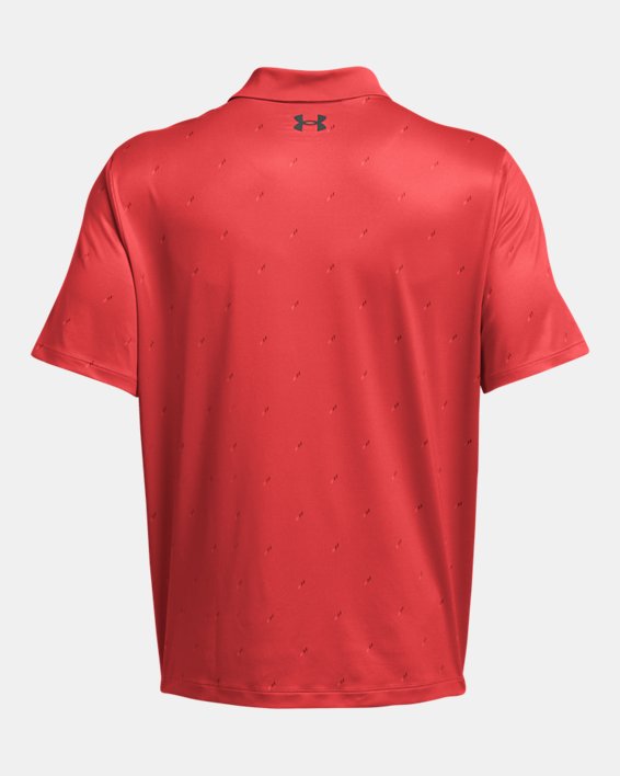 Men's UA Matchplay Printed Polo, Red, pdpMainDesktop image number 3
